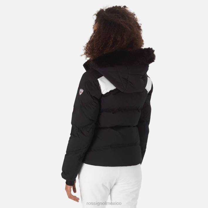 mujer Rossignol chaqueta de esquí de plumas distintiva HPXL1074 tapas bicolor