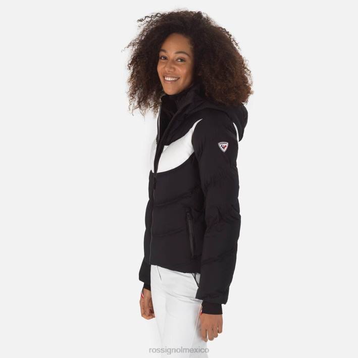 mujer Rossignol chaqueta de esquí de plumas distintiva HPXL1074 tapas bicolor