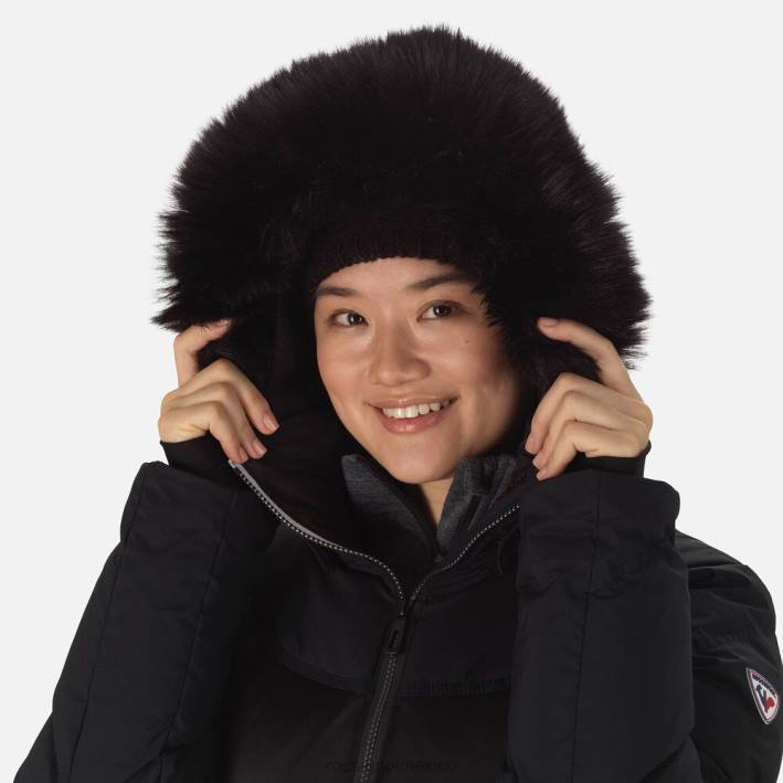 mujer Rossignol chaqueta de esquí de plumas distintiva HPXL1094 tapas negro