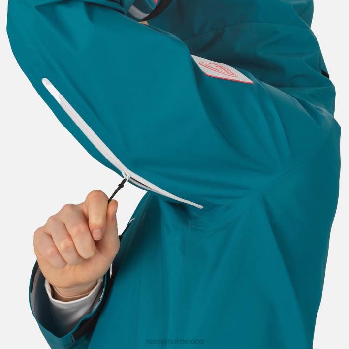 mujer Rossignol chaqueta de esquí de taller HPXL1117 tapas esmeralda oscura