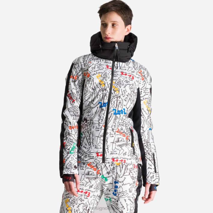 mujer Rossignol chaqueta de esquí jcc eco logic HPXL1071 tapas galaxia
