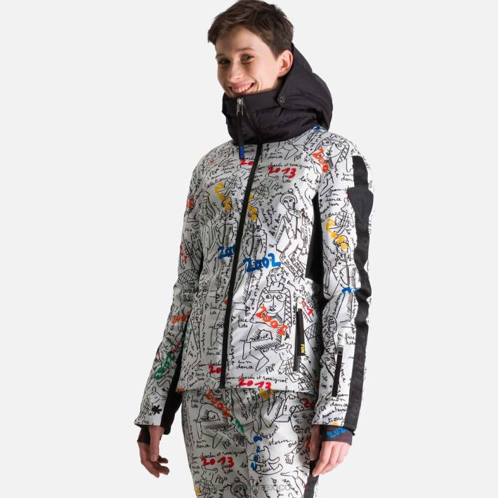mujer Rossignol chaqueta de esquí jcc eco logic HPXL1071 tapas galaxia