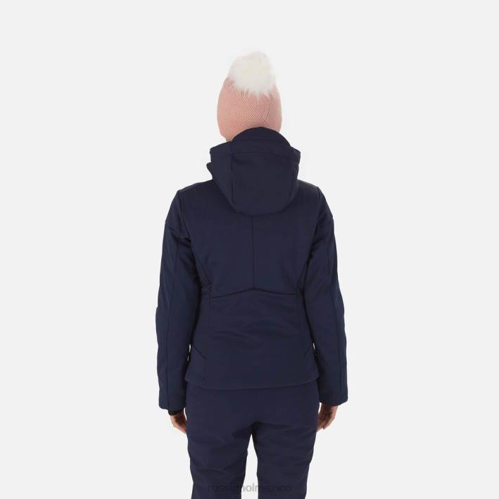 mujer Rossignol chaqueta de esquí plana softshell HPXL780 tapas azul marino oscuro