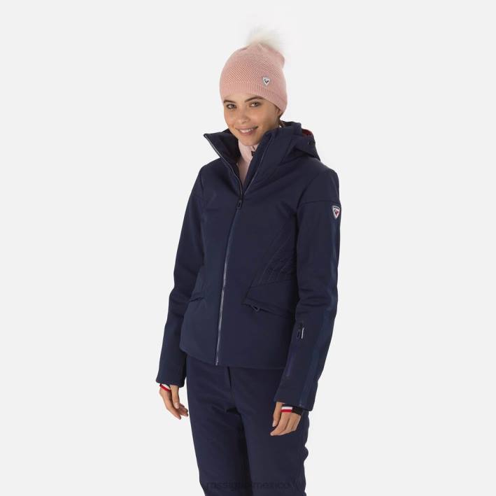 mujer Rossignol chaqueta de esquí plana softshell HPXL780 tapas azul marino oscuro