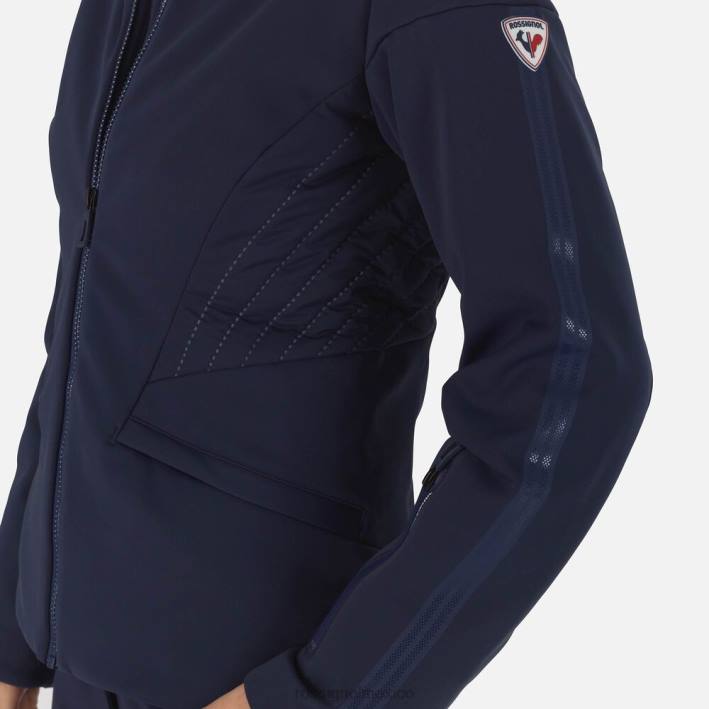 mujer Rossignol chaqueta de esquí plana softshell HPXL780 tapas azul marino oscuro