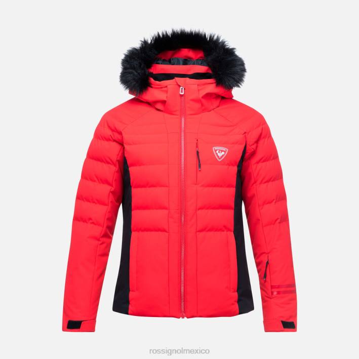 mujer Rossignol chaqueta de esquí rápida HPXL796 tapas deportivorojo