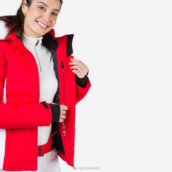 mujer Rossignol chaqueta de esquí rápida HPXL803 tapas bicolor