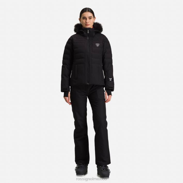 mujer Rossignol chaqueta de esquí rápida HPXL821 tapas negro