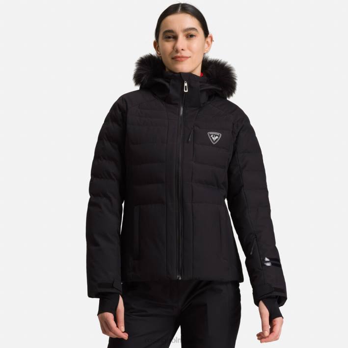 mujer Rossignol chaqueta de esquí rápida HPXL821 tapas negro