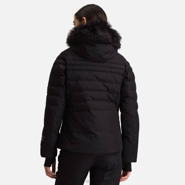 mujer Rossignol chaqueta de esquí rápida HPXL821 tapas negro