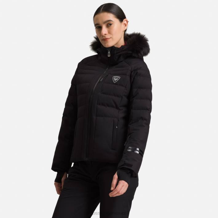 mujer Rossignol chaqueta de esquí rápida HPXL821 tapas negro