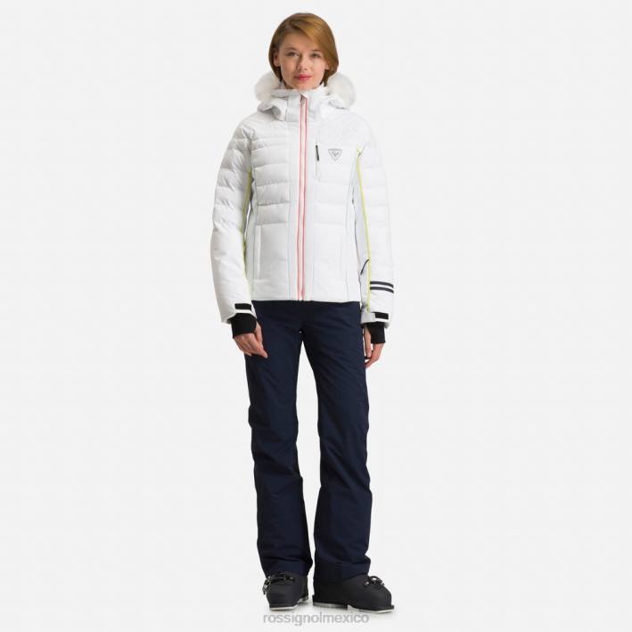 mujer Rossignol chaqueta de esquí rapide xp HPXL783 tapas blanco