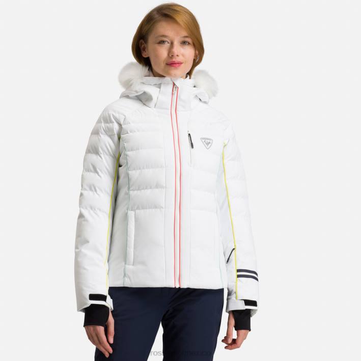 mujer Rossignol chaqueta de esquí rapide xp HPXL783 tapas blanco