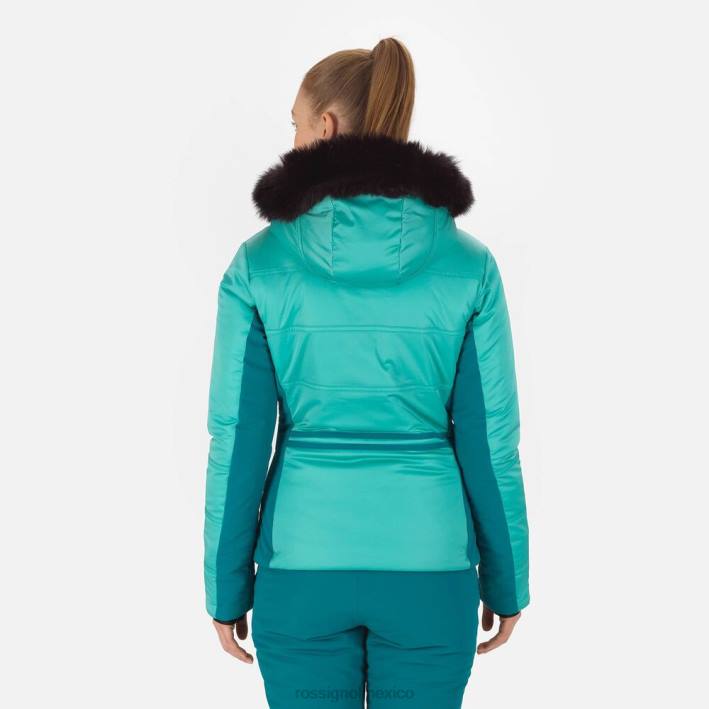 mujer Rossignol chaqueta de esquí roc HPXL1025 tapas turquesa