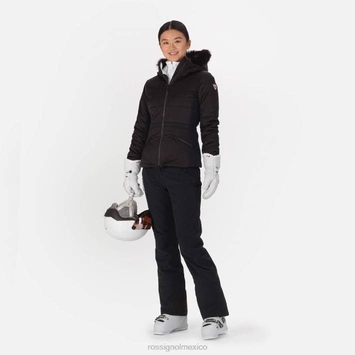 mujer Rossignol chaqueta de esquí roc HPXL1033 tapas negro