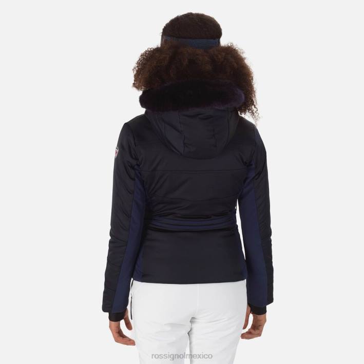 mujer Rossignol chaqueta de esquí roc HPXL1059 tapas azul marino oscuro