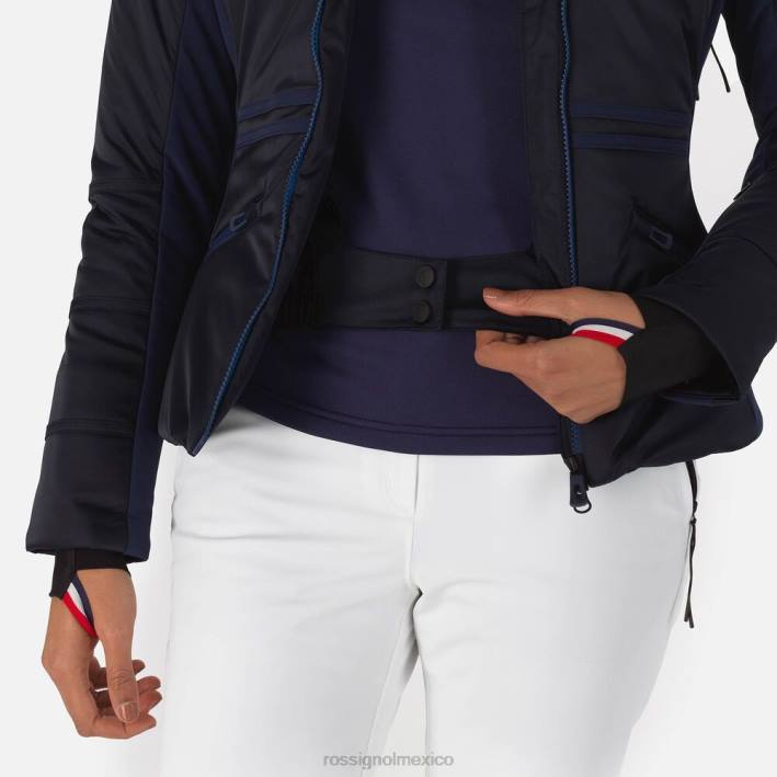 mujer Rossignol chaqueta de esquí roc HPXL1059 tapas azul marino oscuro
