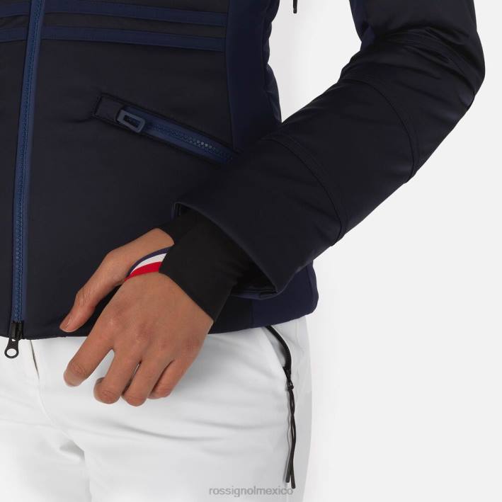 mujer Rossignol chaqueta de esquí roc HPXL1059 tapas azul marino oscuro