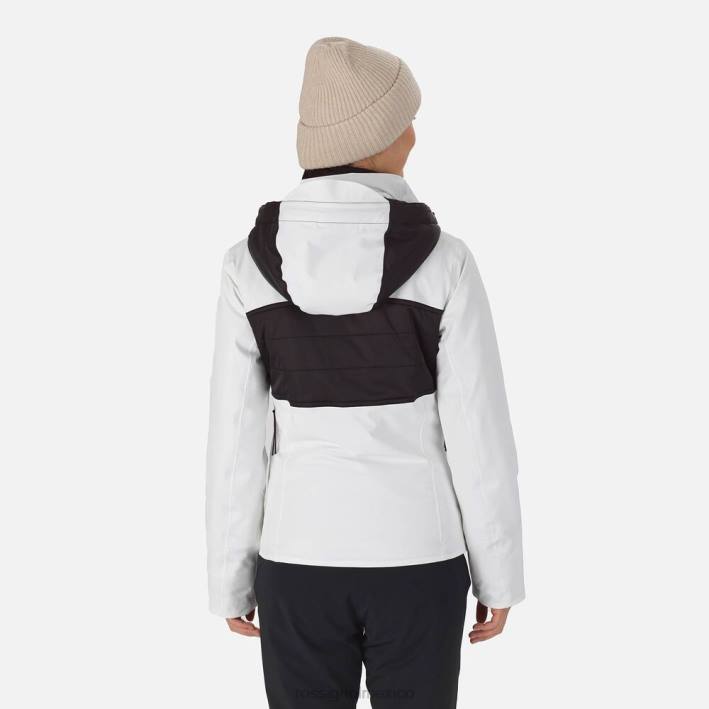 mujer Rossignol reaccionar chaqueta de esquí de merino HPXL1060 tapas blanco