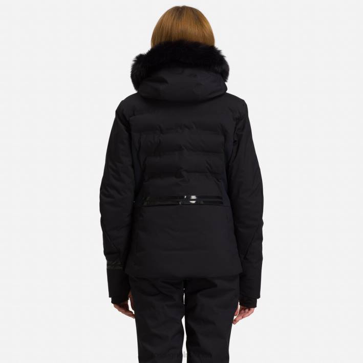 mujer Rossignol salir de la chaqueta de esquí HPXL772 tapas negro