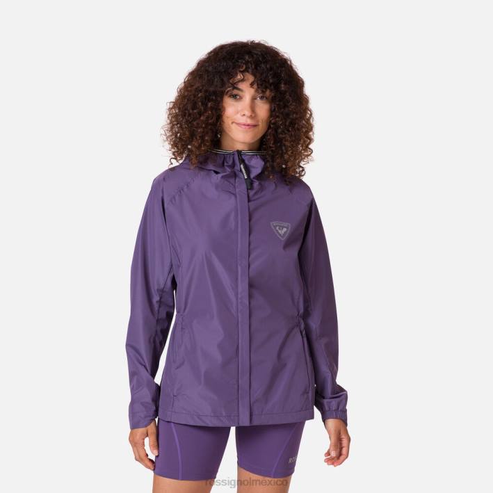 mujer Rossignol chaqueta de lluvia activa HPXL704 tapas uva blanda