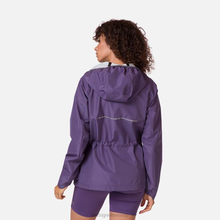 mujer Rossignol chaqueta de lluvia activa HPXL704 tapas uva blanda
