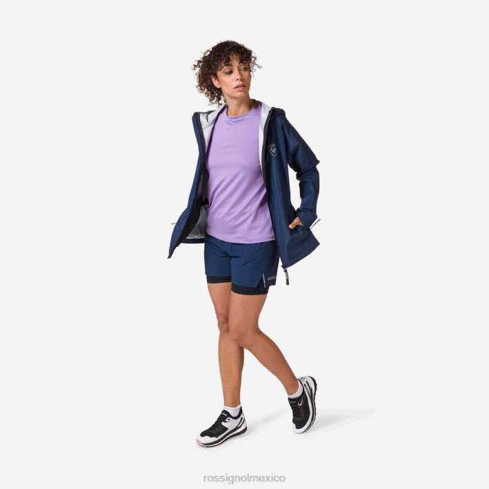 mujer Rossignol chaqueta de lluvia activa HPXL871 tapas azul marino oscuro