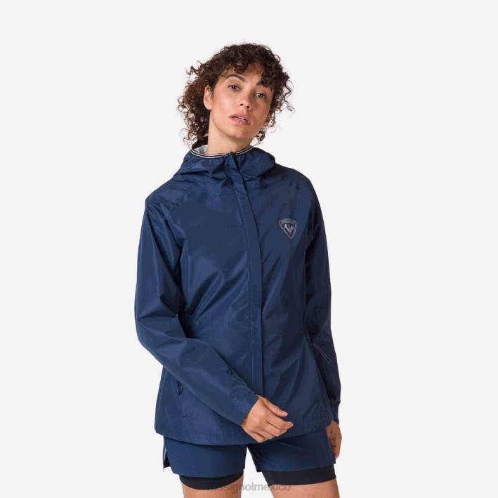 mujer Rossignol chaqueta de lluvia activa HPXL871 tapas azul marino oscuro