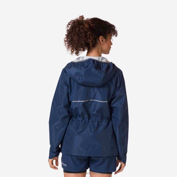 mujer Rossignol chaqueta de lluvia activa HPXL871 tapas azul marino oscuro