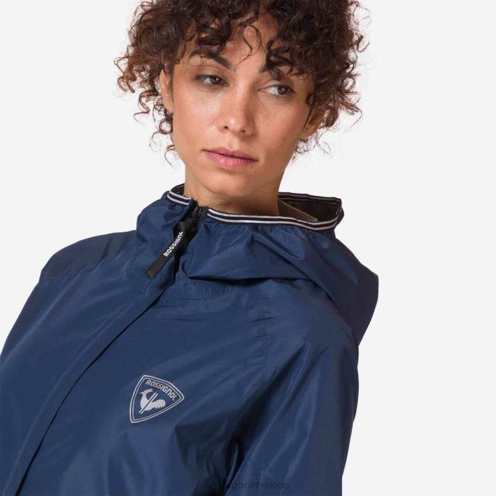 mujer Rossignol chaqueta de lluvia activa HPXL871 tapas azul marino oscuro