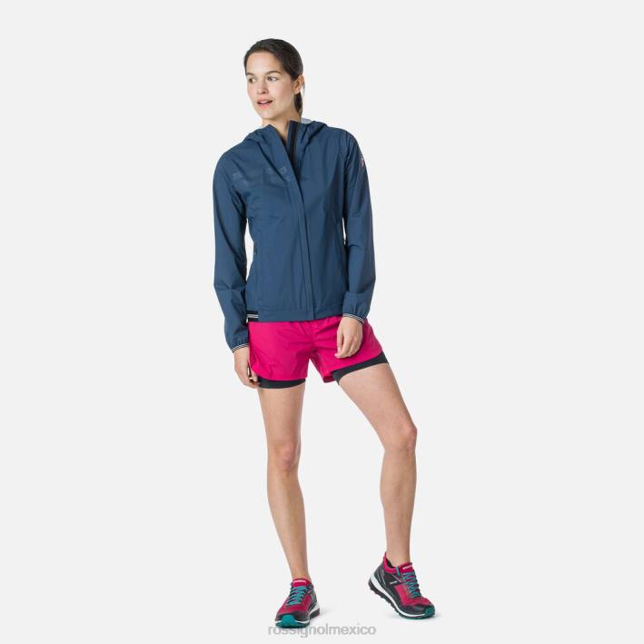 mujer Rossignol chaqueta de lluvia ligera HPXL995 tapas azul marino oscuro