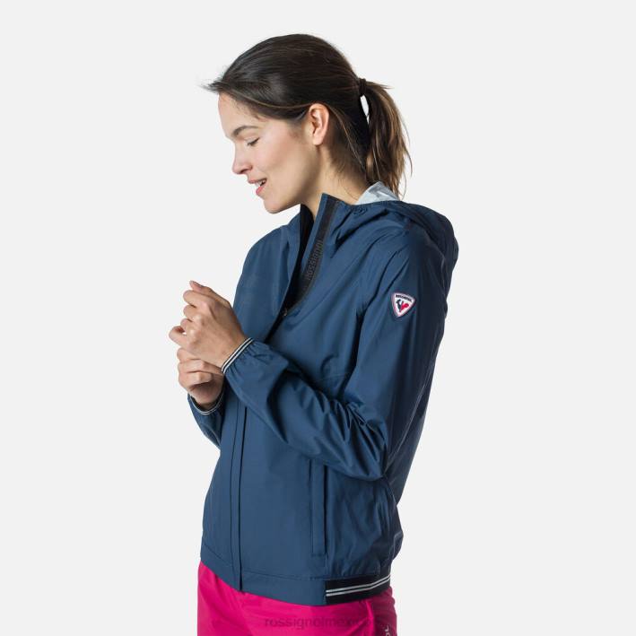 mujer Rossignol chaqueta de lluvia ligera HPXL995 tapas azul marino oscuro