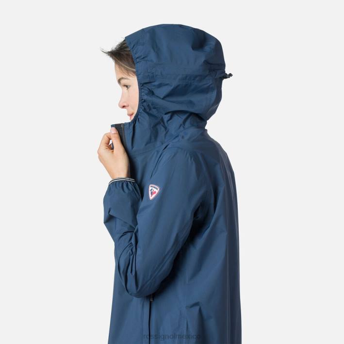 mujer Rossignol chaqueta de lluvia ligera HPXL995 tapas azul marino oscuro