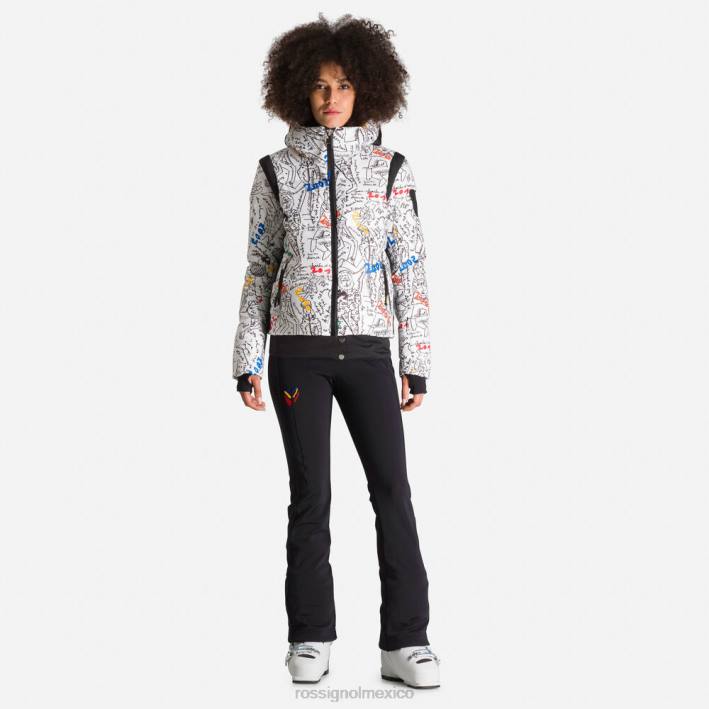 mujer Rossignol chaqueta de plumas con estampado cosmic de jcc HPXL1114 tapas galaxia