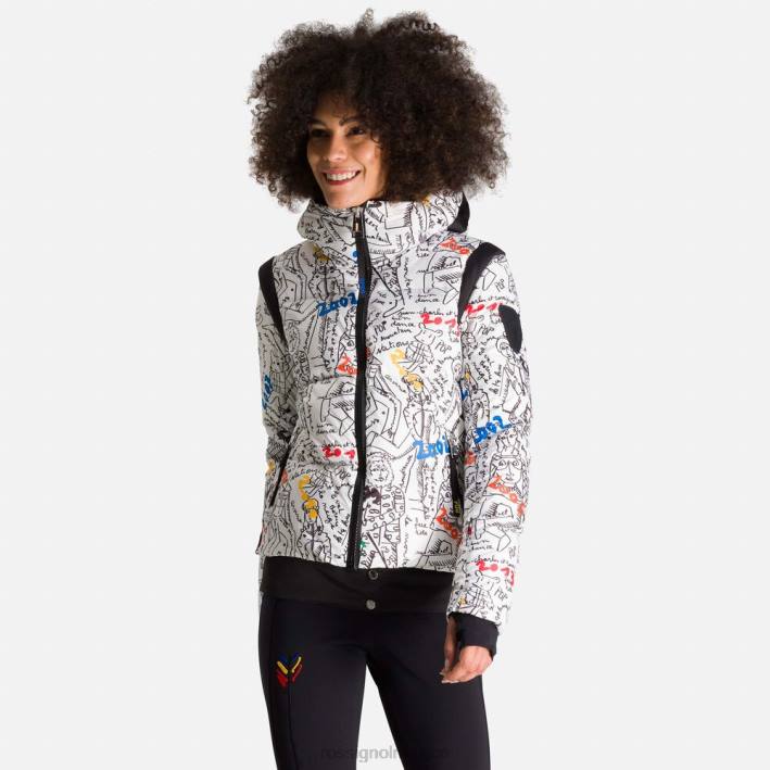 mujer Rossignol chaqueta de plumas con estampado cosmic de jcc HPXL1114 tapas galaxia