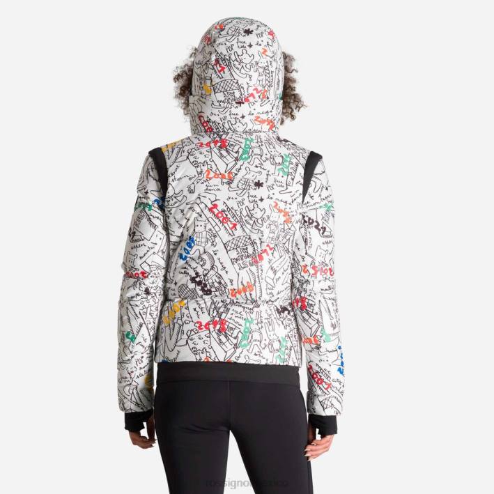 mujer Rossignol chaqueta de plumas con estampado cosmic de jcc HPXL1114 tapas galaxia