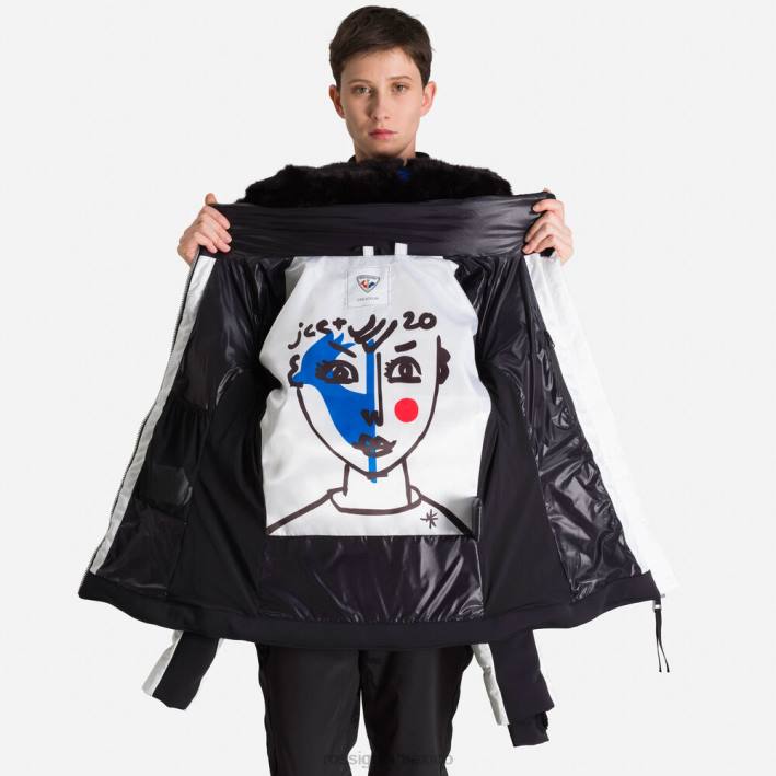 mujer Rossignol chaqueta de plumas jcc twins HPXL1115 tapas blanco