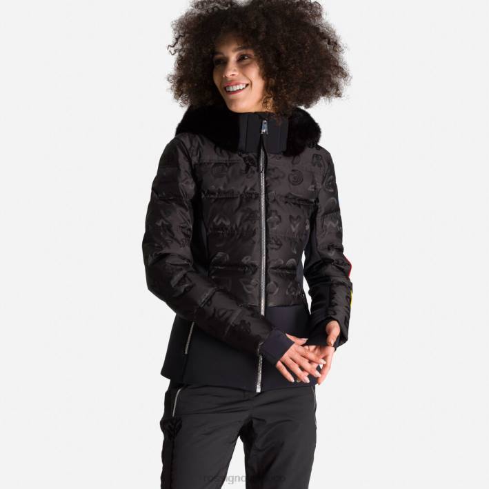 mujer Rossignol chaqueta de plumas jcc twins HPXL802 tapas negro