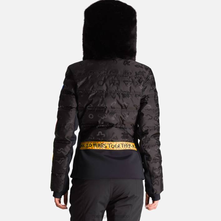 mujer Rossignol chaqueta de plumas jcc twins HPXL802 tapas negro