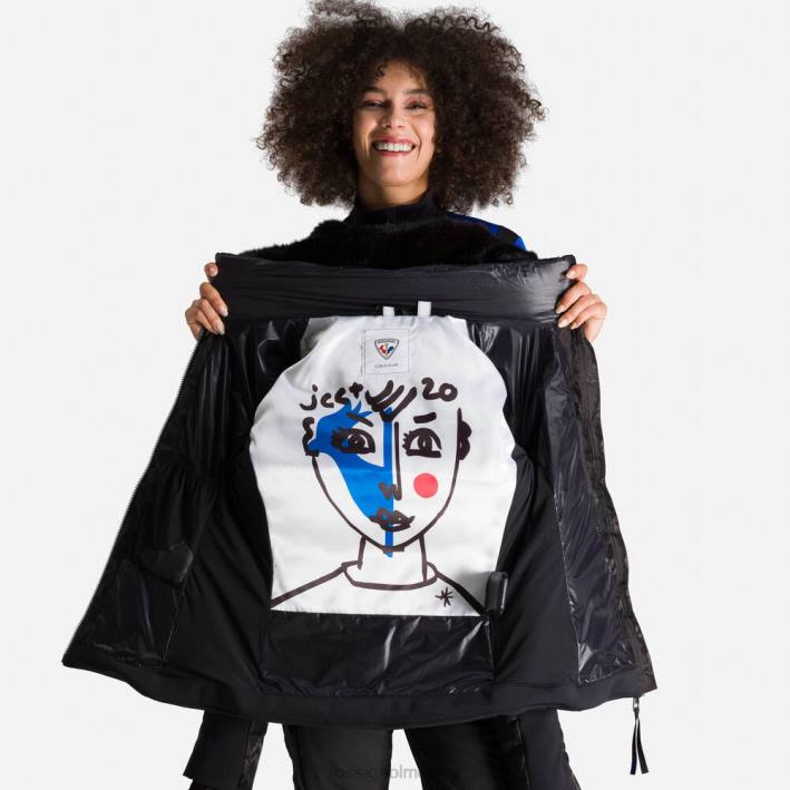 mujer Rossignol chaqueta de plumas jcc twins HPXL802 tapas negro