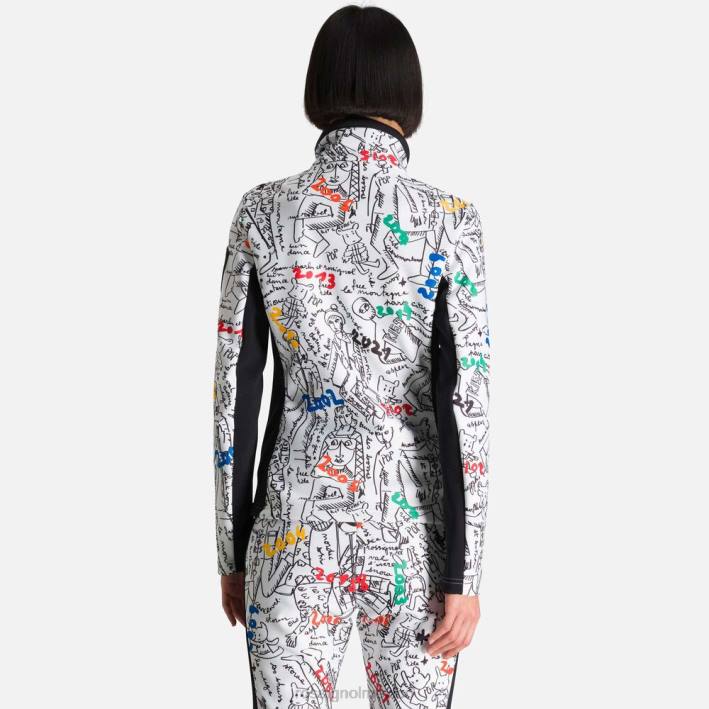 mujer Rossignol JCC Brady chaqueta suave estampada HPXL1022 tapas galaxia