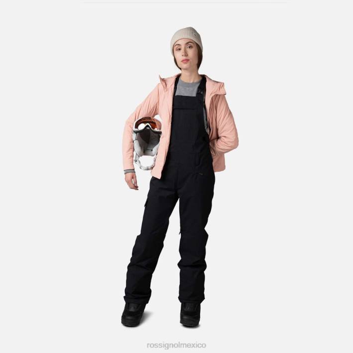 mujer Rossignol chaqueta con capucha opside HPXL828 tapas rosa pastel