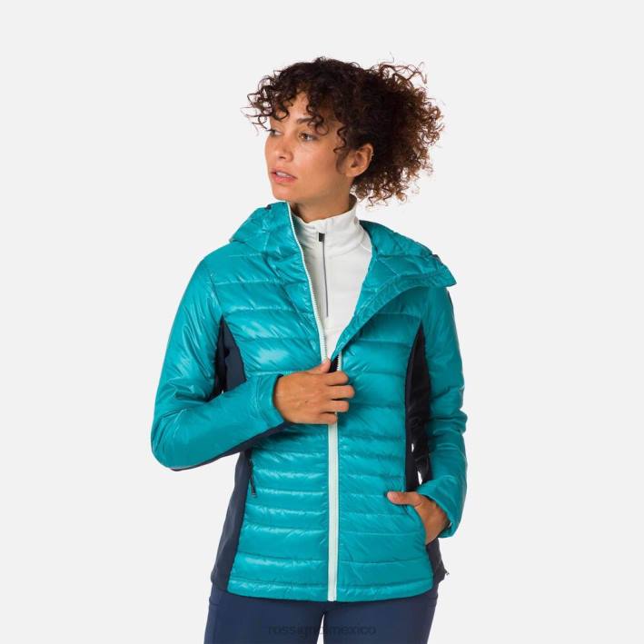 mujer Rossignol chaqueta ligera híbrida skpr HPXL1045 tapas esmeralda oscura