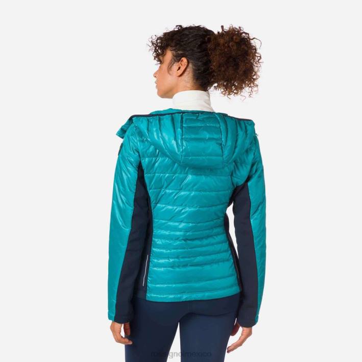 mujer Rossignol chaqueta ligera híbrida skpr HPXL1045 tapas esmeralda oscura
