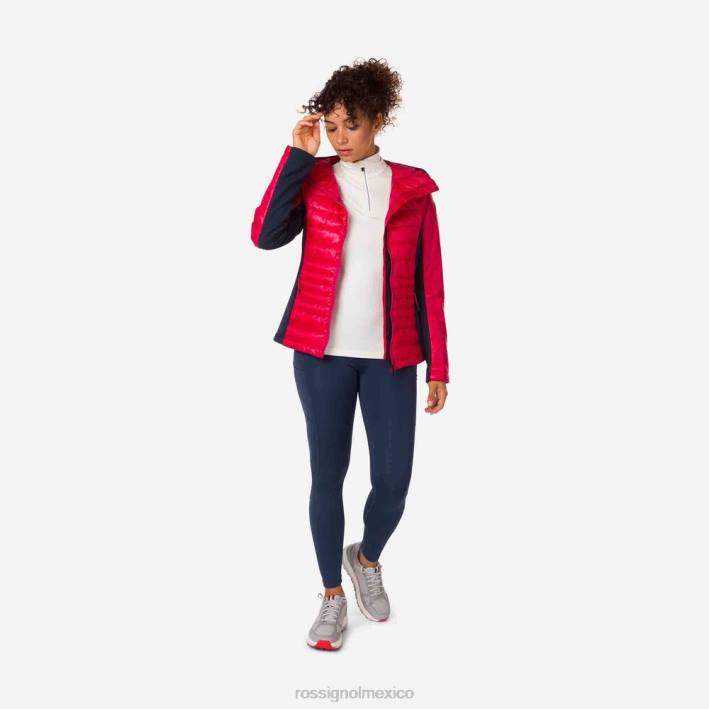 mujer Rossignol chaqueta ligera híbrida skpr HPXL1046 tapas cereza