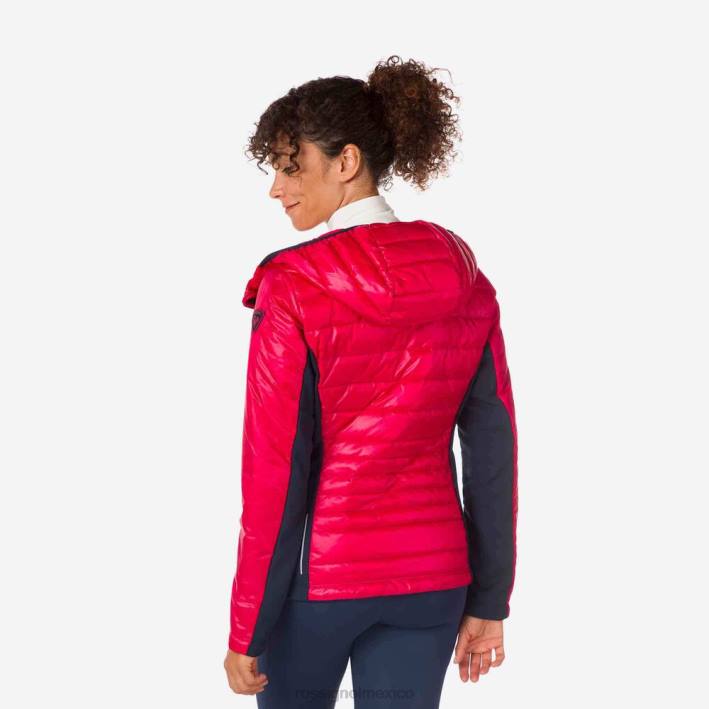 mujer Rossignol chaqueta ligera híbrida skpr HPXL1046 tapas cereza