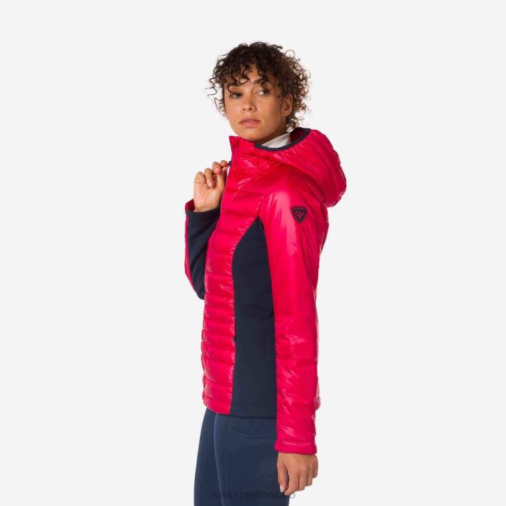 mujer Rossignol chaqueta ligera híbrida skpr HPXL1046 tapas cereza
