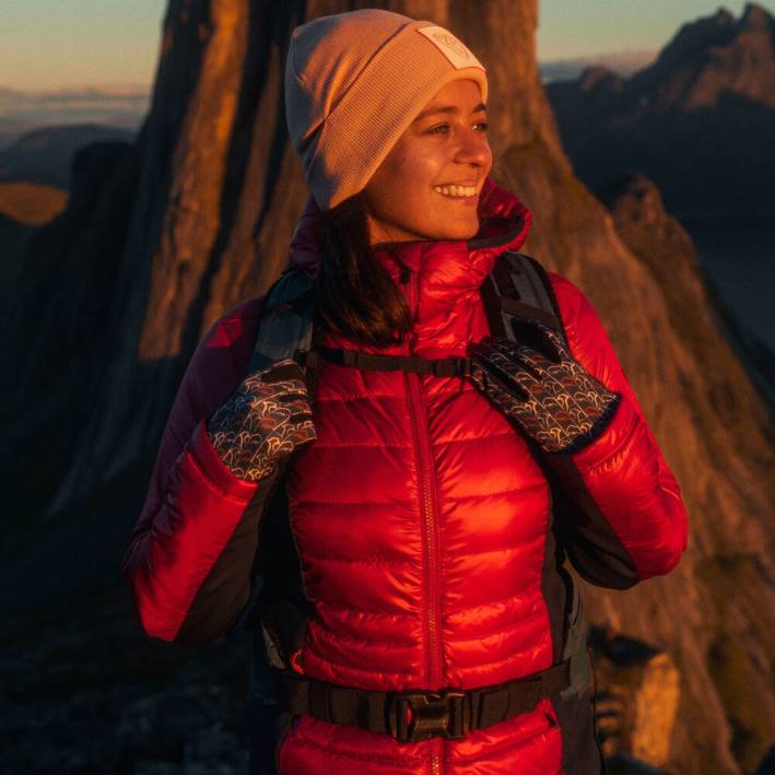 mujer Rossignol chaqueta ligera híbrida skpr HPXL1046 tapas cereza