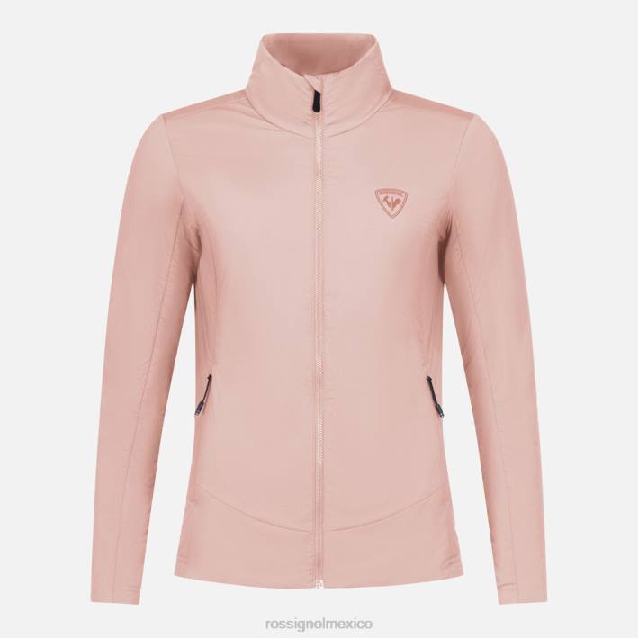 mujer Rossignol chaqueta opside HPXL946 tapas rosa pastel