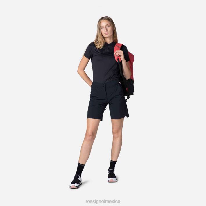 mujer Rossignol pantalones cortos ligeros y transpirables HPXL762 fondos negro